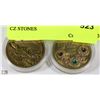 Image 1 : LOT OF 2 POLISH 2 ZLOTY COIN W/ CZ STONES