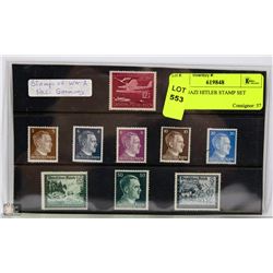 WWII NAZI HITLER STAMP SET