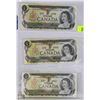 Image 1 : UNCIRCULATED 3 BILL SET $1 1973