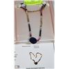 Image 1 : 14KT YELLOW GOLD GEMSTONE NECKLACE WITH COA