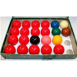SNOOKER BALL SET MADE IN BELGIUM