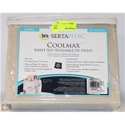 SERTA PEDIC COOLMAX DBL SIZE SHEET SET
