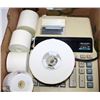 Image 1 : LOT OF TILL TAPE AND SHARP CALCULATOR