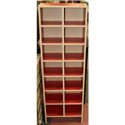 CD/DVD SHELF 16"X8"X48"H