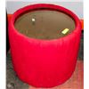 Image 1 : RED FABRIC AND MIRROR END TABLE