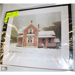 PINK FARMHOUSE BY A.J.CASSON (GROUP OF SEVEN)