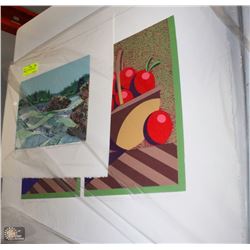 LOT OF 3 LIMITED EDITION ART SIGNED