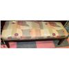 Image 1 : WOOD AND FABRIC BENCH (USED)