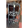 Image 1 : CAST IRON THREE SHELF PLANT STAND 26" HIGH