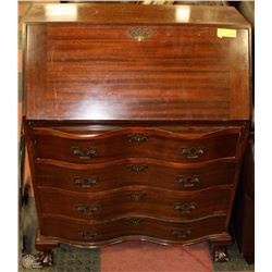 VINTAGE WOOD FOLD DOWN WRITING DESK
