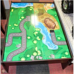 IMAGINARIUM WOODEN PLAY TABLE WITH STORAGE DRAWER