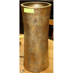 LARGE GOLD TONE VASE