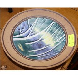 DECORATIVE PAINTED POTTERY BOWL