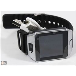 NEW BLACK AND STAINLESS BLUETOOTH SMARTWATCH