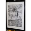 Image 1 : 20 X 28 FRAMED PRINT "VISIONARY"