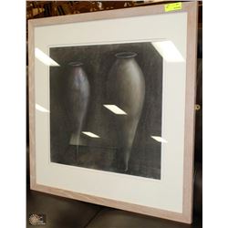 LARGE FRAMED VASE PICTURE 33"X33"
