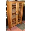 Image 1 : WOOD 2-DOOR, 6 SHELF CABINET -