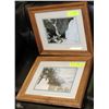 Image 1 : SET OF 2 WOOD FRAMED WINTER SCENE