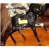 Image 1 : ANTIQUE TOY HORSE, REAL FUR & GLASS EYES