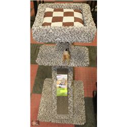 NEW WHISKER CITY SCRATCH AND NEST WITH BED CAT
