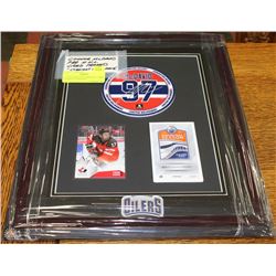 CONNOR MCDAVID PRE N.H.L CARD FRAMED "STRAIGHT