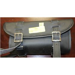 MOTORCYCLE TOOL POUCH BLACK LEATHER