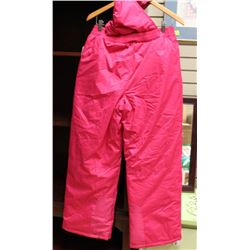 NEW ATHLETIC WORKS GIRLS HOT PINK SNOW PANTS