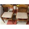 Image 1 : PAIR OF ANTIQUE WOOD CHAIRS