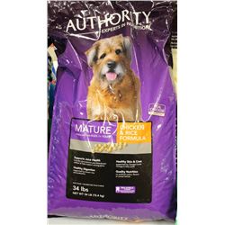 AUTHORITY CHICKEN & RICE DOG FOOD 34LBS