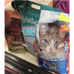 KITTY FOOD, KITTY LINERS AND KITTY LITTER