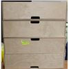 Image 1 : LOT OF 4 NEW WOODEN STORAGE DRAWER