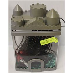 COMPLETE BETA FISH CASTLE TANK WITH ACCESSORIES