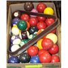 Image 1 : SET OF POOL BALLS AND SNOOKER BALLS