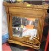 Image 1 : VINTAGE WOOD CARVED DRESSER MIRROR