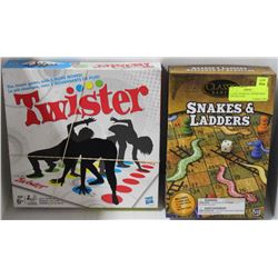 CLASSIC SNAKES & LADDERS WITH TWISTER GAME