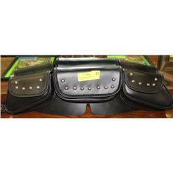 AFTERMARKET LEATHER WINDSHIELD BAG SET