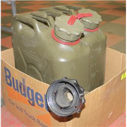 LARGE BOX W/2 LARGE (20 LTR) MILITARY-