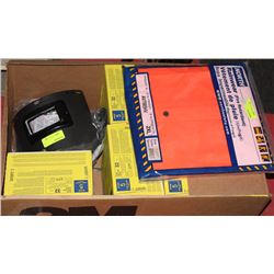 CASE WITH 7 BOXES OF 3M EARPLUGS, 2XL RAINWEAR