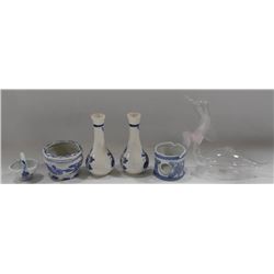 LOT OF JAPANESE ART VASES AND MORE