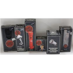 SET OF NEW ITEMS LEATHER JUMP ROPE, AUTO EMERGENCY