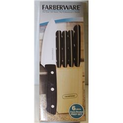 NEW FARBERWARE 6 PC PREP KNIFE SET