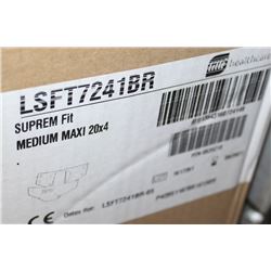 CASE WITH 4 20PKS SIZE MED SUPREME FIT DISPOSABLE