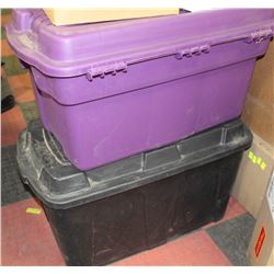 2 TUBS OF NEW UPHOLSTERY FABRIC