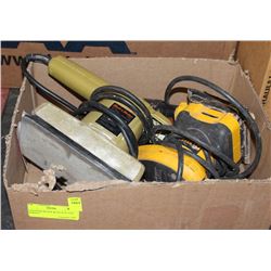 2 SANDERS BLACK & DECKER AND DEWALT