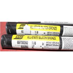 THREE TUBES OF 1/8" SILICON BRONZE