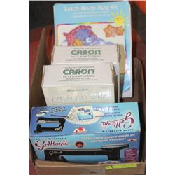 NEW-3 RUG HOOK KITS, GEMMAGIC MACHINE TO BEDAZZLE