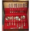 Image 1 : STAINLESS SILVERWARE SET IN WOOD CASE