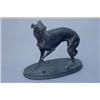 Image 1 : After P.J. Mene - a bronze "Jiji" - study of a whippet, on oval base, H 5.75ins L 6.5ins....