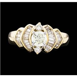 14KT Yellow Gold 1.13ctw Diamond Ring