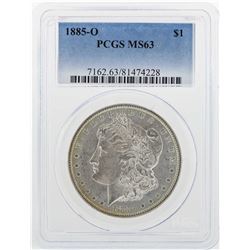 1885-O $1 Morgan Silver Dollar Coin PCGS MS63